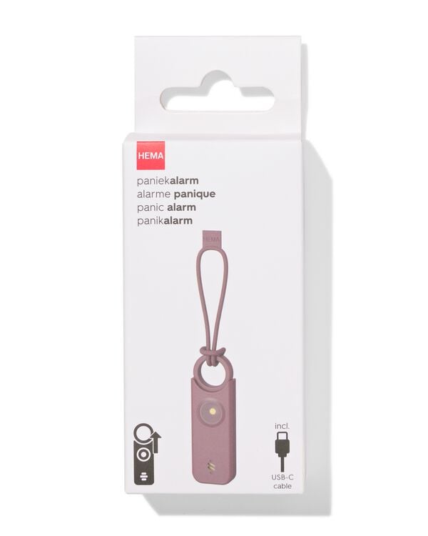 zelfverdediging sleutelhanger 9x3x1.5cm bordeauxrood - 41100028 - HEMA