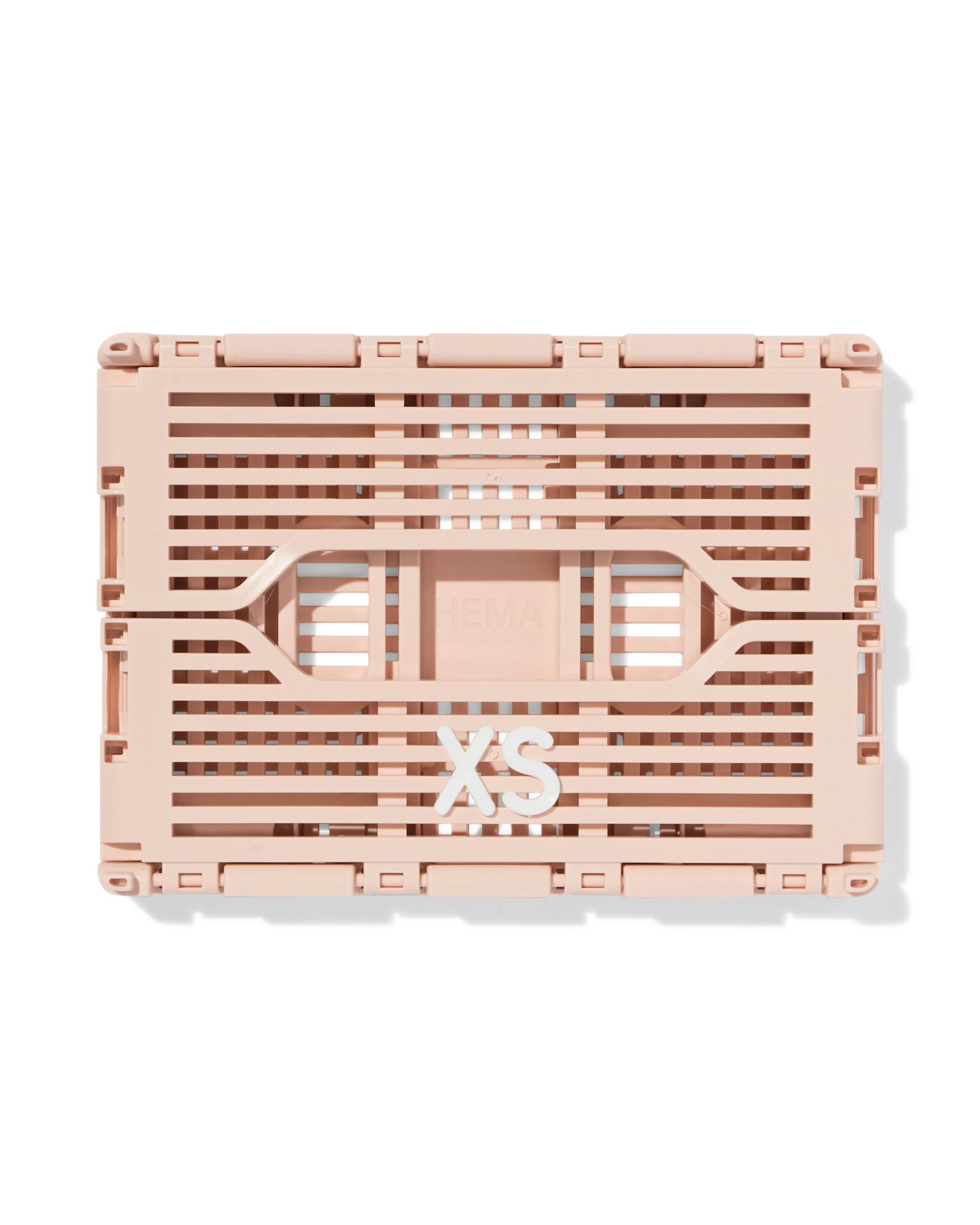 caisse pliante lettres recycl&eacute;e XS rose p&acirc;le rose p&acirc;le XS  13 x 18 x 8 - 39821197 - HEMA