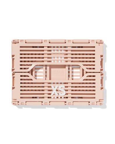 caisse pliante lettres recycl&eacute;e XS rose p&acirc;le rose p&acirc;le XS  13 x 18 x 8 - 39821197 - HEMA
