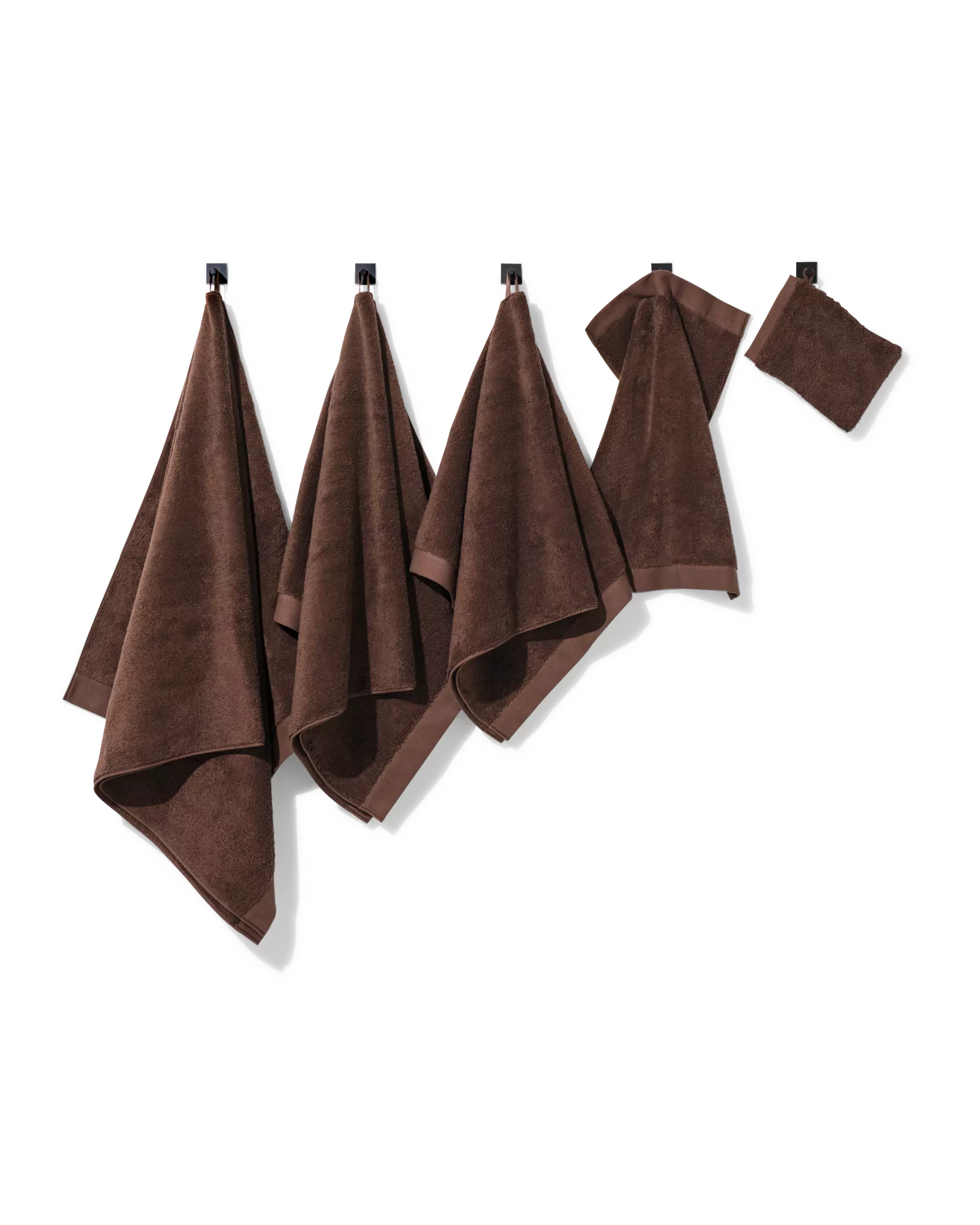serviette 60 x 110 cm qualité hôtel extra douce marron foncé