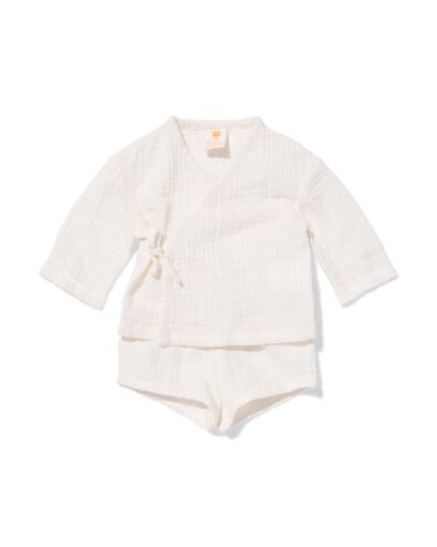 ensemble v&ecirc;tements nouveau-n&eacute; mousseline blanc cass&eacute; - 33455320OFFWHITE - HEMA