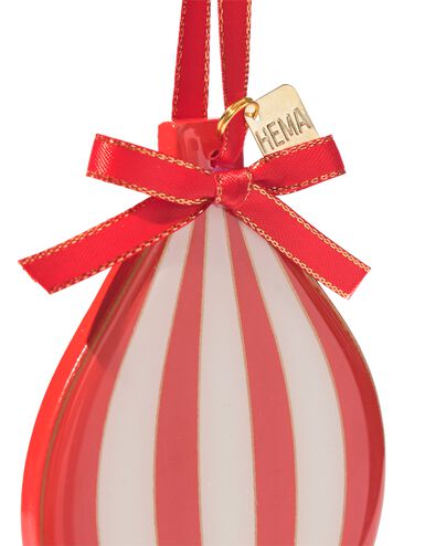 kersthanger 11cm hout druppel - 25102031 - HEMA
