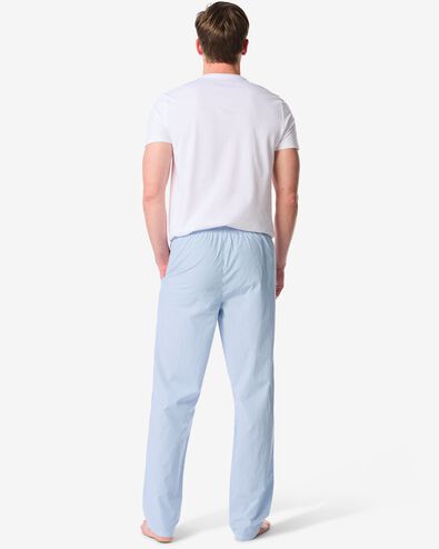 Pantalon de pyjama hommes Pepijn coupe droite popeline rayures blanc cass&eacute; - 23686100OFFWHITE - HEMA