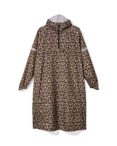 regenponcho voor volwassenen luipaard multi multi - 34440185MULTI - HEMA