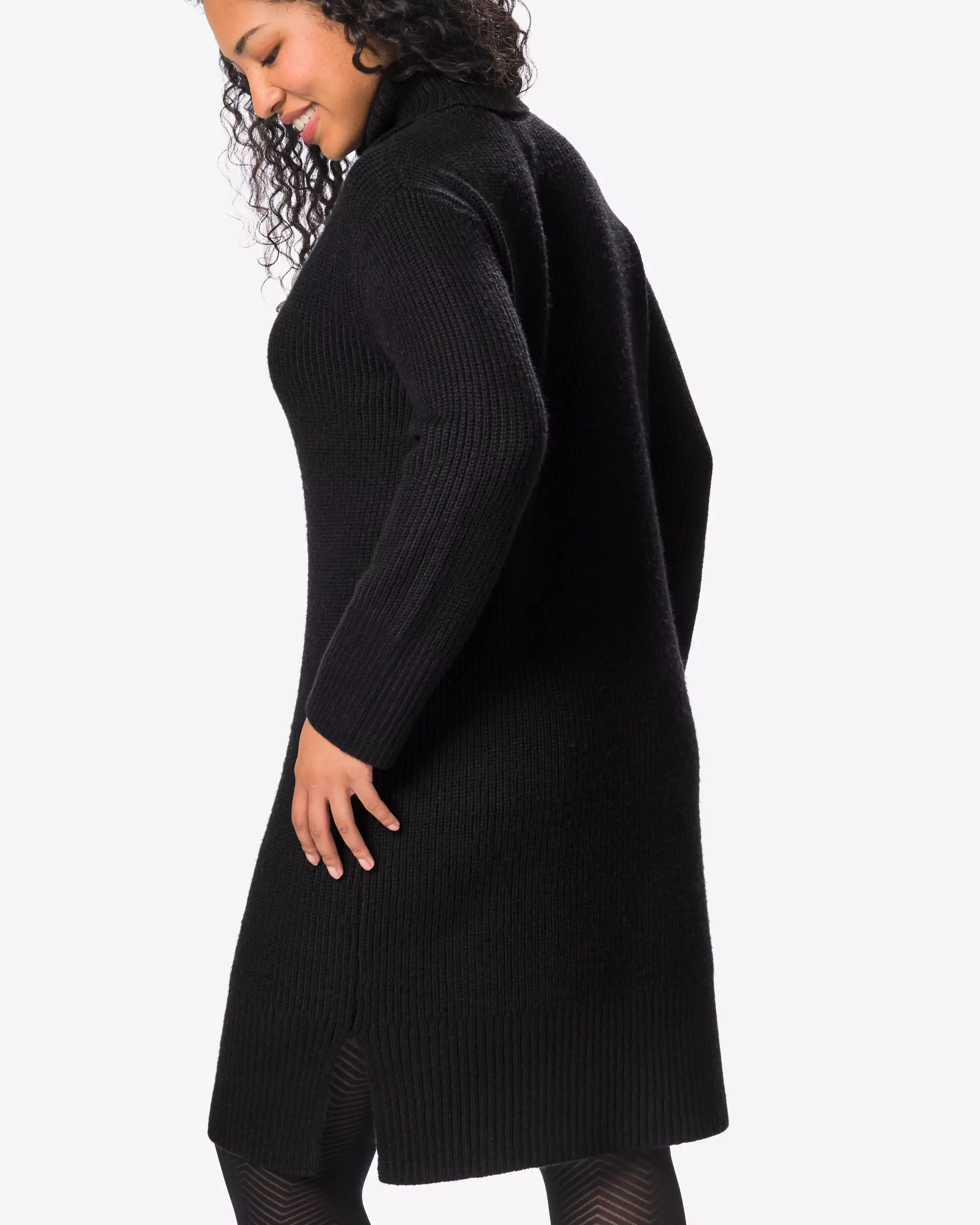 Damenkleid, Regular Fit, Strick, Polyester
