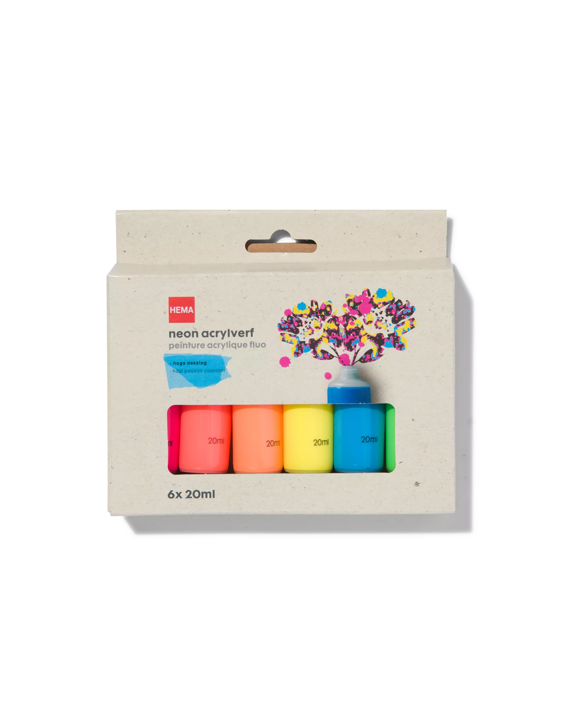 peinture acrylique fluo 6 x 20 ml