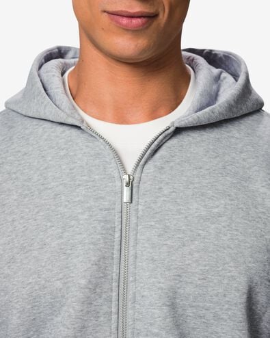 herenvest sweatstof lichtgrijs lichtgrijs - 2101020LIGHTGREY - HEMA