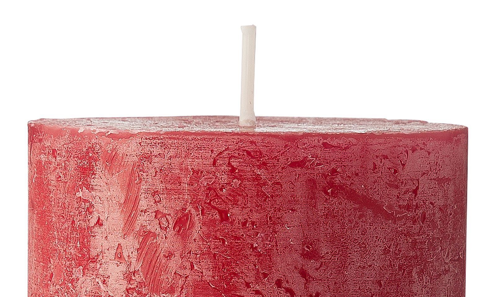 bougie rustique - 19x7 cm - rouge fonc&eacute; - 13503265 - HEMA