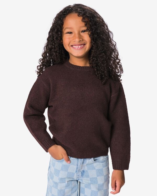 pull enfant marron marron - 30731706BROWN - HEMA
