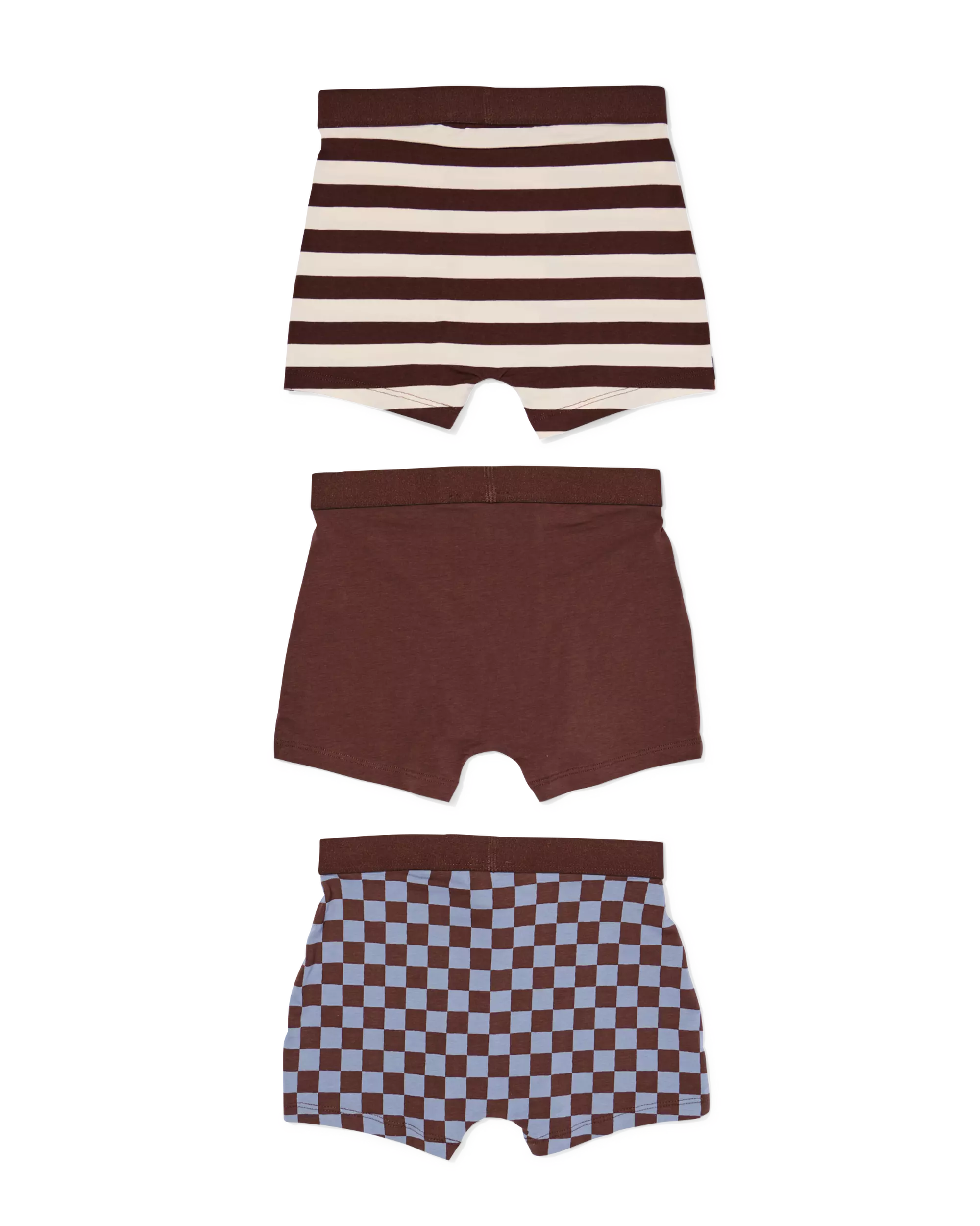boxer enfant rayures - lot de 3