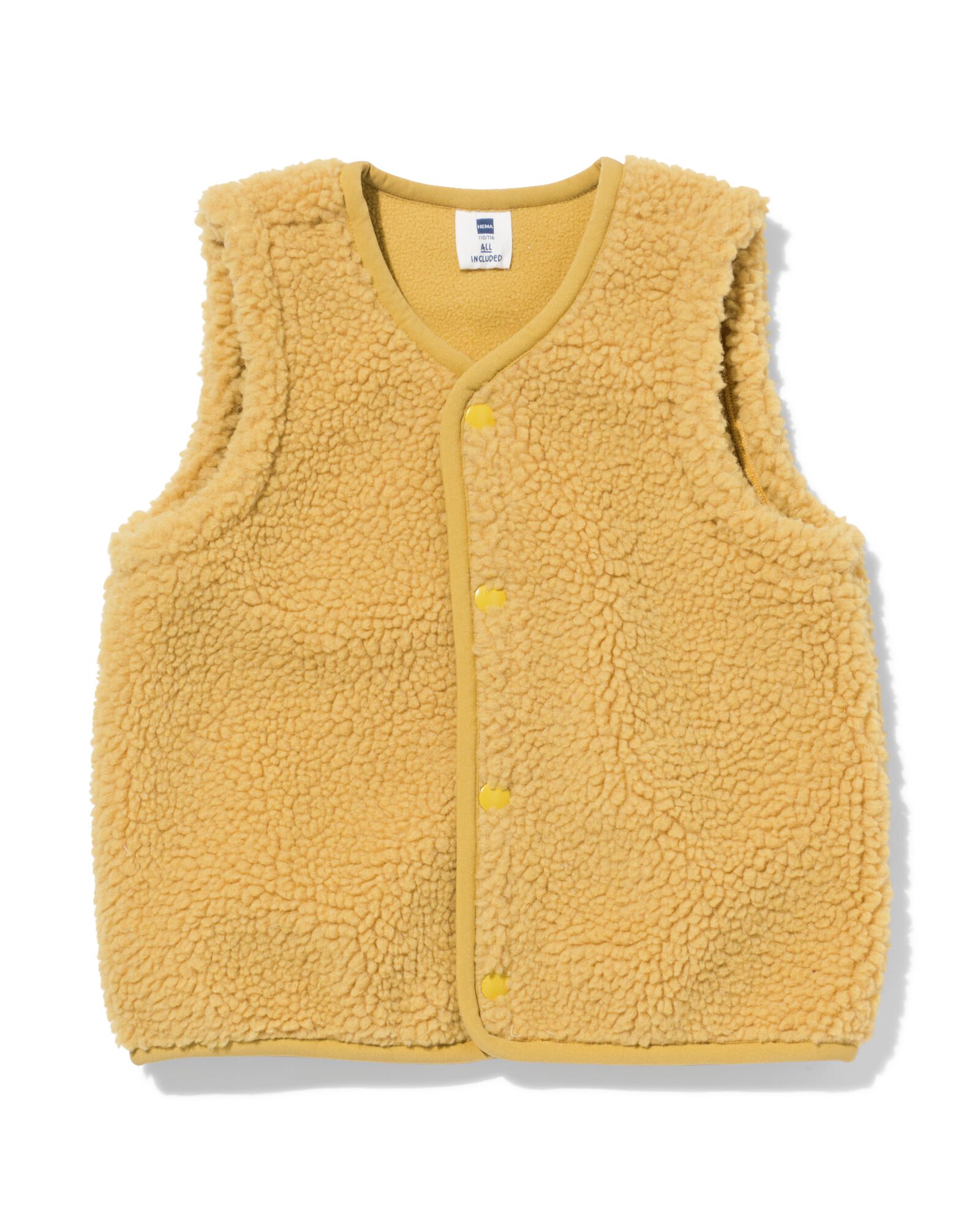 cardigan enfant Guus pelucheux jaune fonc&eacute; jaune fonc&eacute; - 30723502DARKYELLOW - HEMA