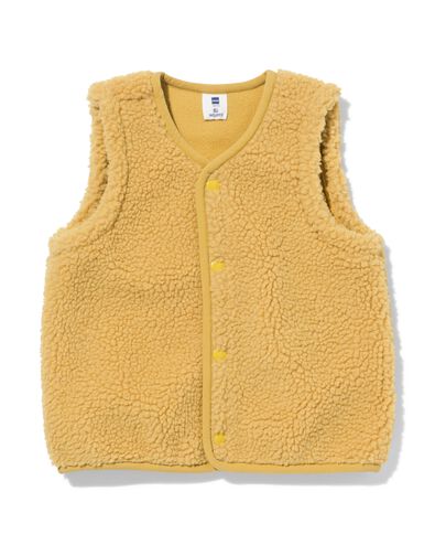 cardigan enfant Guus pelucheux jaune fonc&eacute; jaune fonc&eacute; - 30723502DARKYELLOW - HEMA