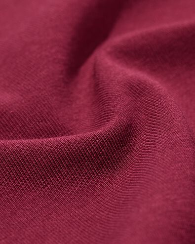 t-shirt femme jersey essentials bordeaux bordeaux - 36305960BURGUNDYRED - HEMA