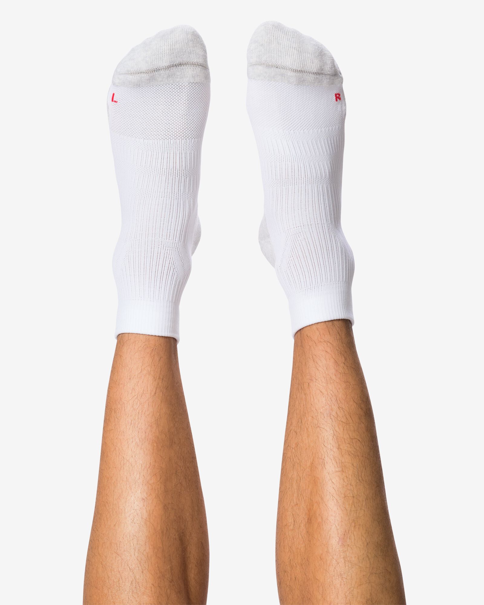 heren driekwart sportsokken - 2 paar wit wit - 4190440WHITE - HEMA