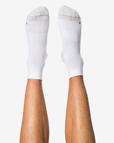 heren driekwart sportsokken - 2 paar wit wit - 4190440WHITE - HEMA