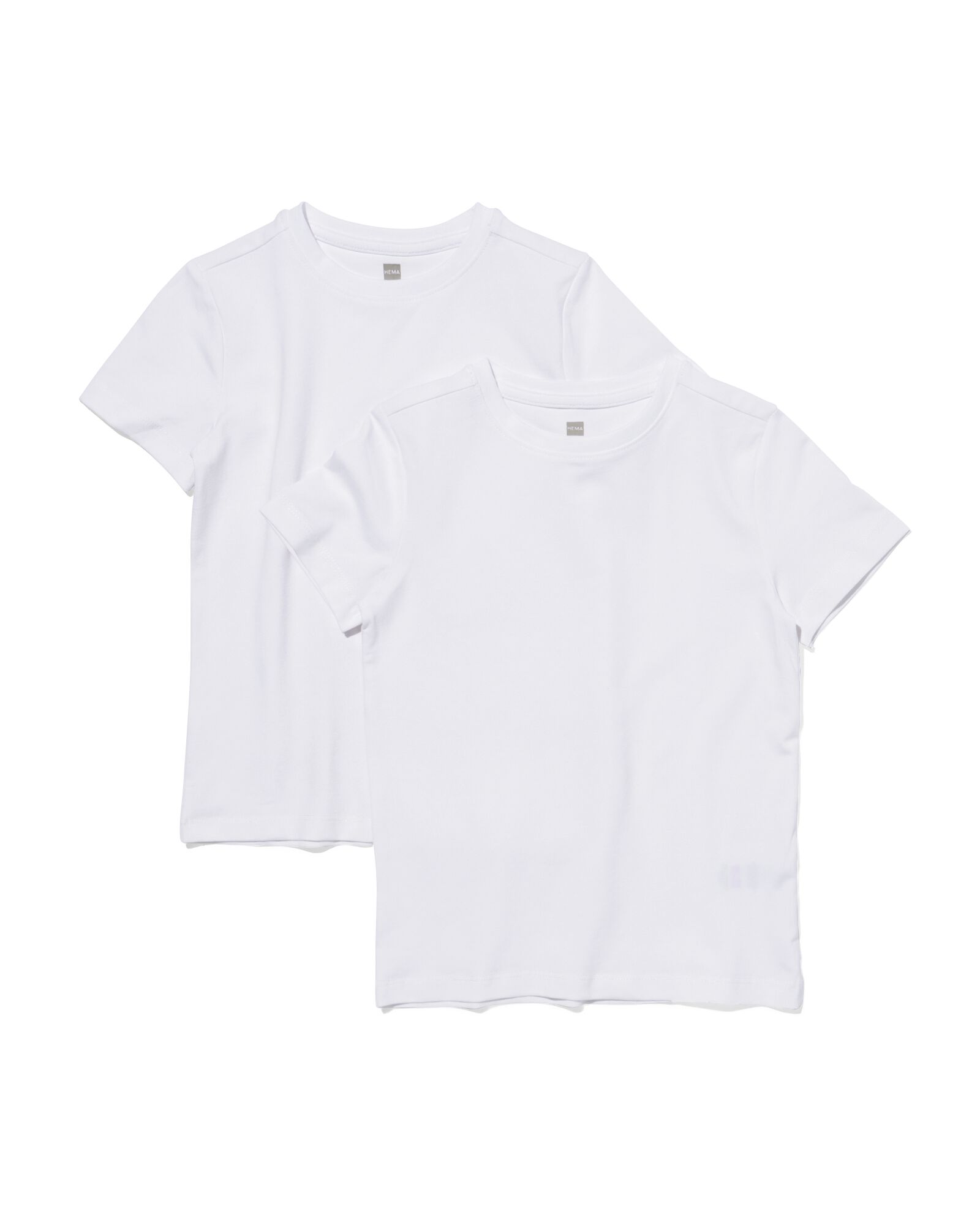 2 t-shirts pour enfant - coton bio blanc blanc - 30729401WHITE - HEMA
