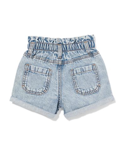 baby paperbag short denim denim denim - 33049850DENIM - HEMA