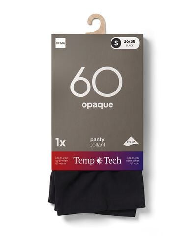 Temp Tech Feinstrumpfhose, blickdicht, 60 Denier schwarz schwarz - 4062020BLACK - HEMA