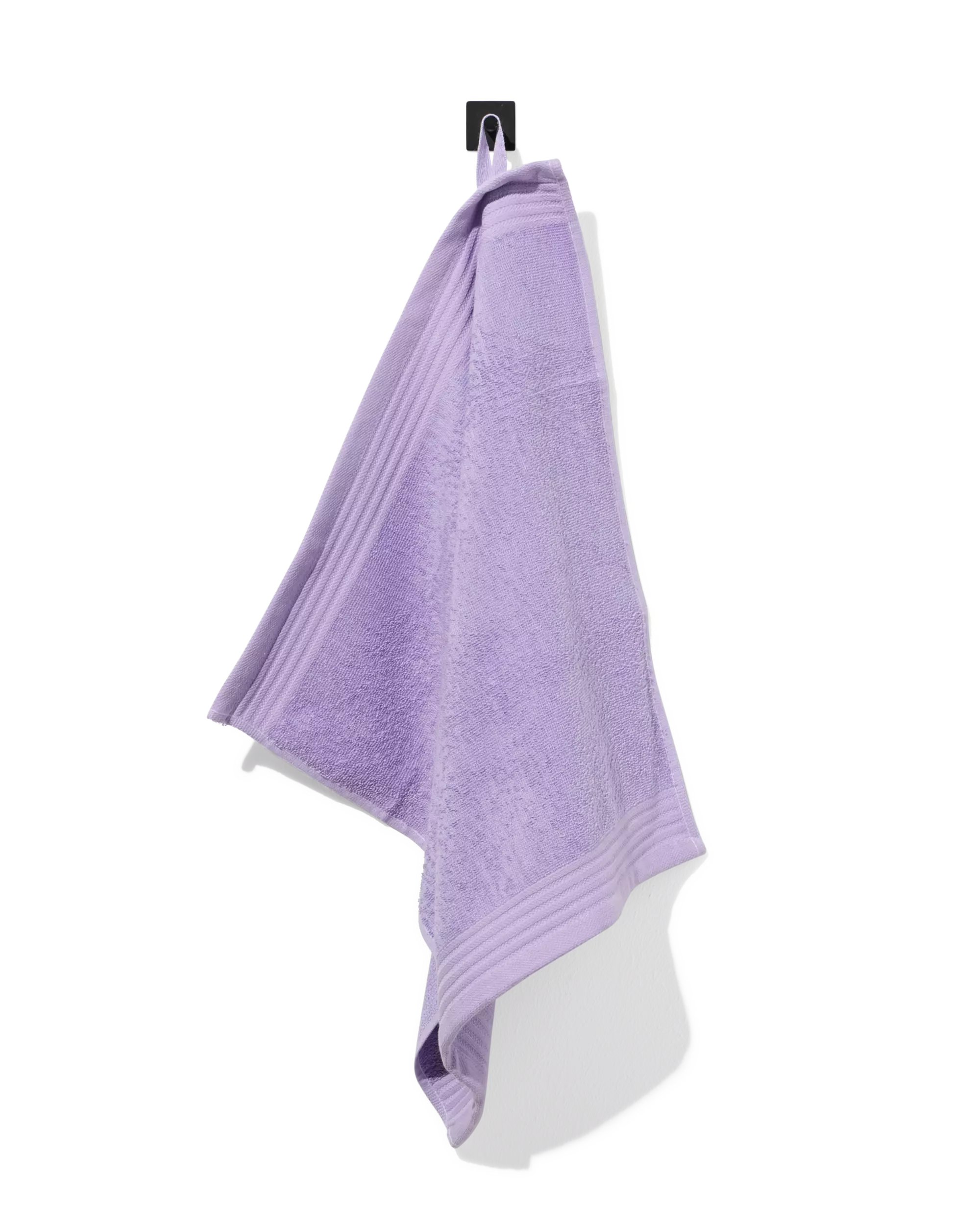 essuie-mains 50x50 coton lilas