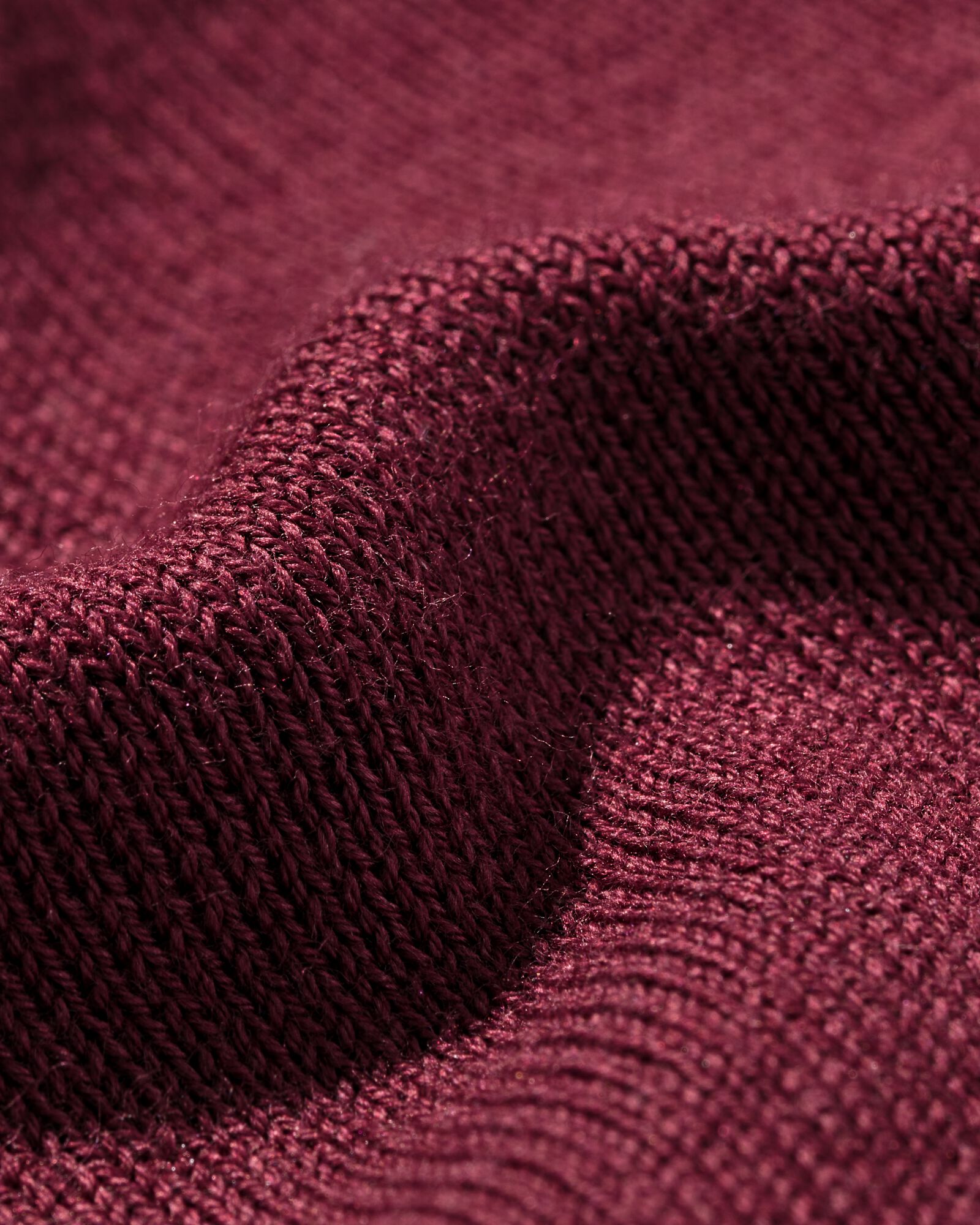 damesvest fijngebreid katoen bordeauxrood bordeauxrood - 36214460BURGUNDYRED - HEMA