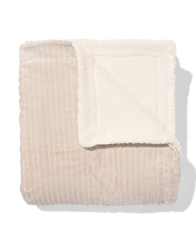 plaid 150x130cm sherpa beige - 7326228 - HEMA