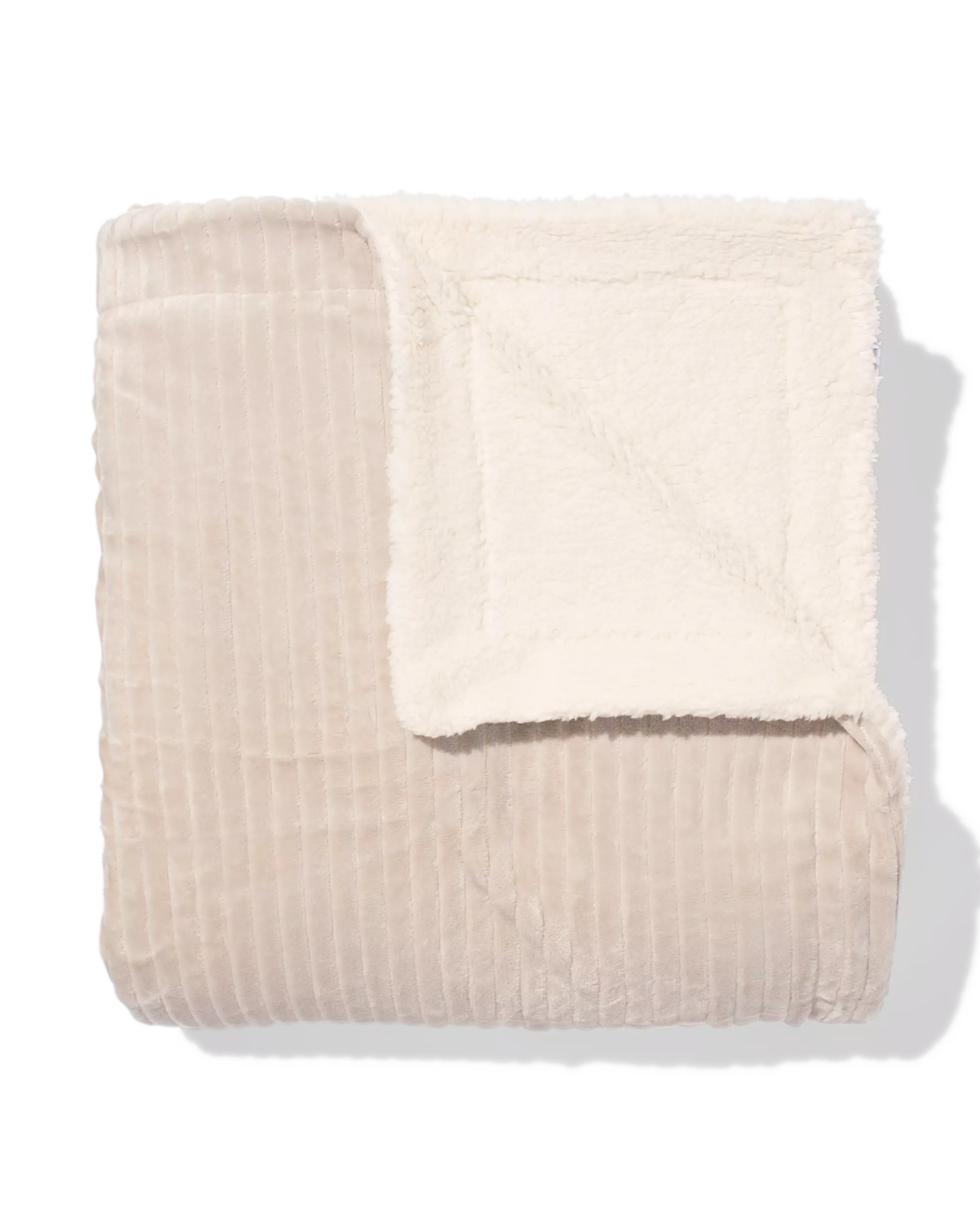 plaid 150x130cm sherpa beige