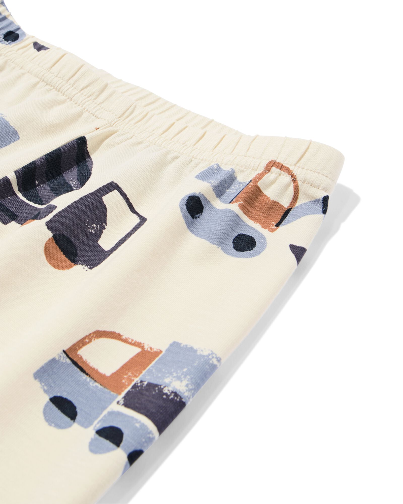 kinderpyjama auto  gebroken wit - 23000750OFFWHITE - HEMA