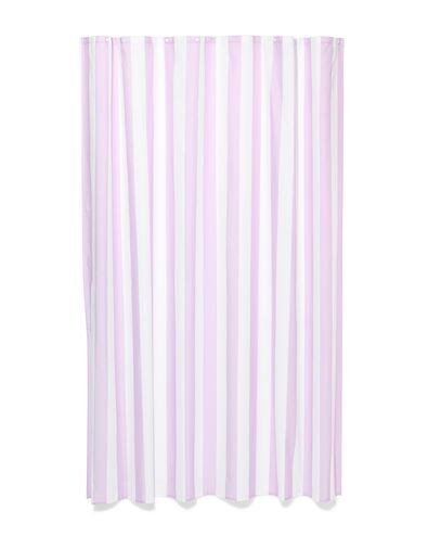 douchegordijn 180x200cm strepen lila  - 80330058 - HEMA