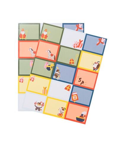 autocollants Saint Nicolas - 30 pi&egrave;ces - 25900094 - HEMA