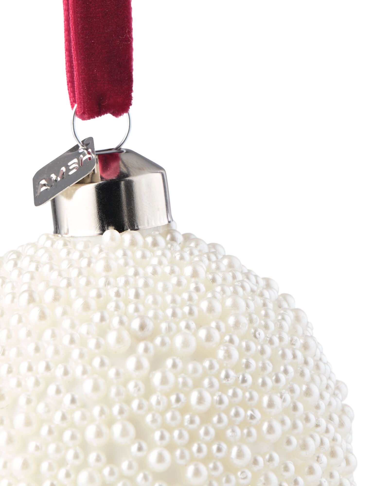 boule de No&euml;l ⌀7,6 cm verre perles - 25102097 - HEMA