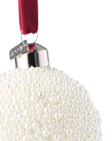 boule de No&euml;l ⌀7,6 cm verre perles - 25102097 - HEMA