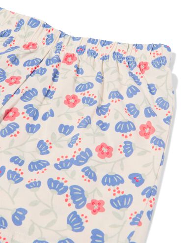 kindershortama bloemen gebroken wit gebroken wit - 23003460OFFWHITE - HEMA