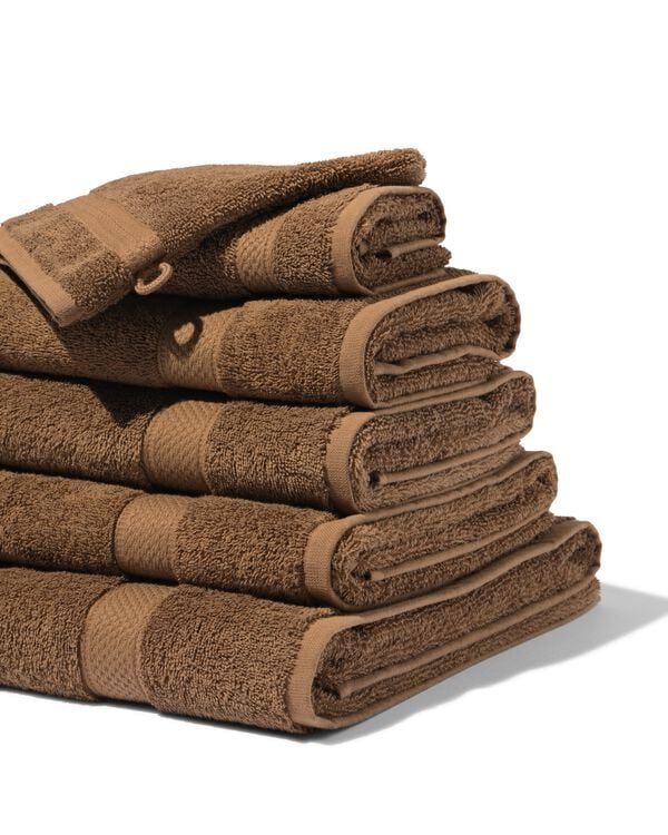 serviettes de bain - qualit&eacute; &eacute;paisse marron moyen marron moyen - 5200289MIDBROWN - HEMA