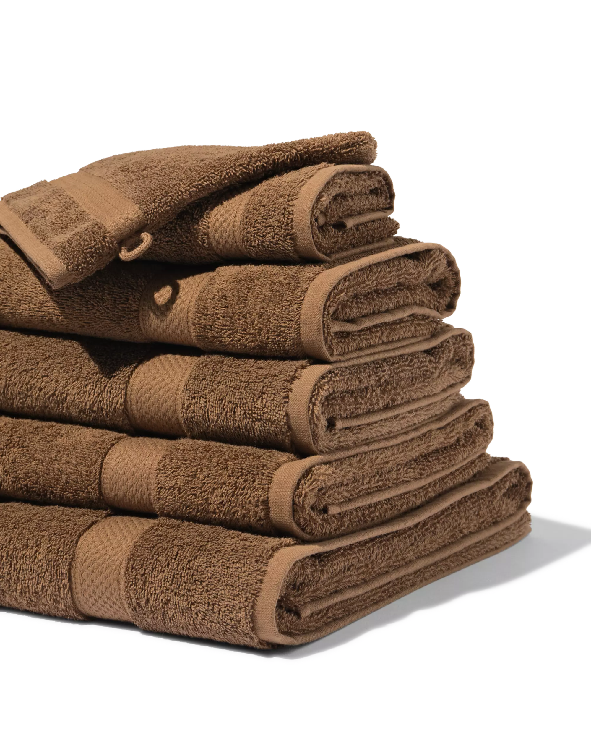 petite serviette 33x50 cm qualité lourde marron moyen