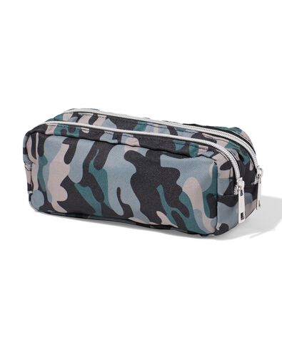 trousse &agrave; double zip camouflage - 14590438 - HEMA
