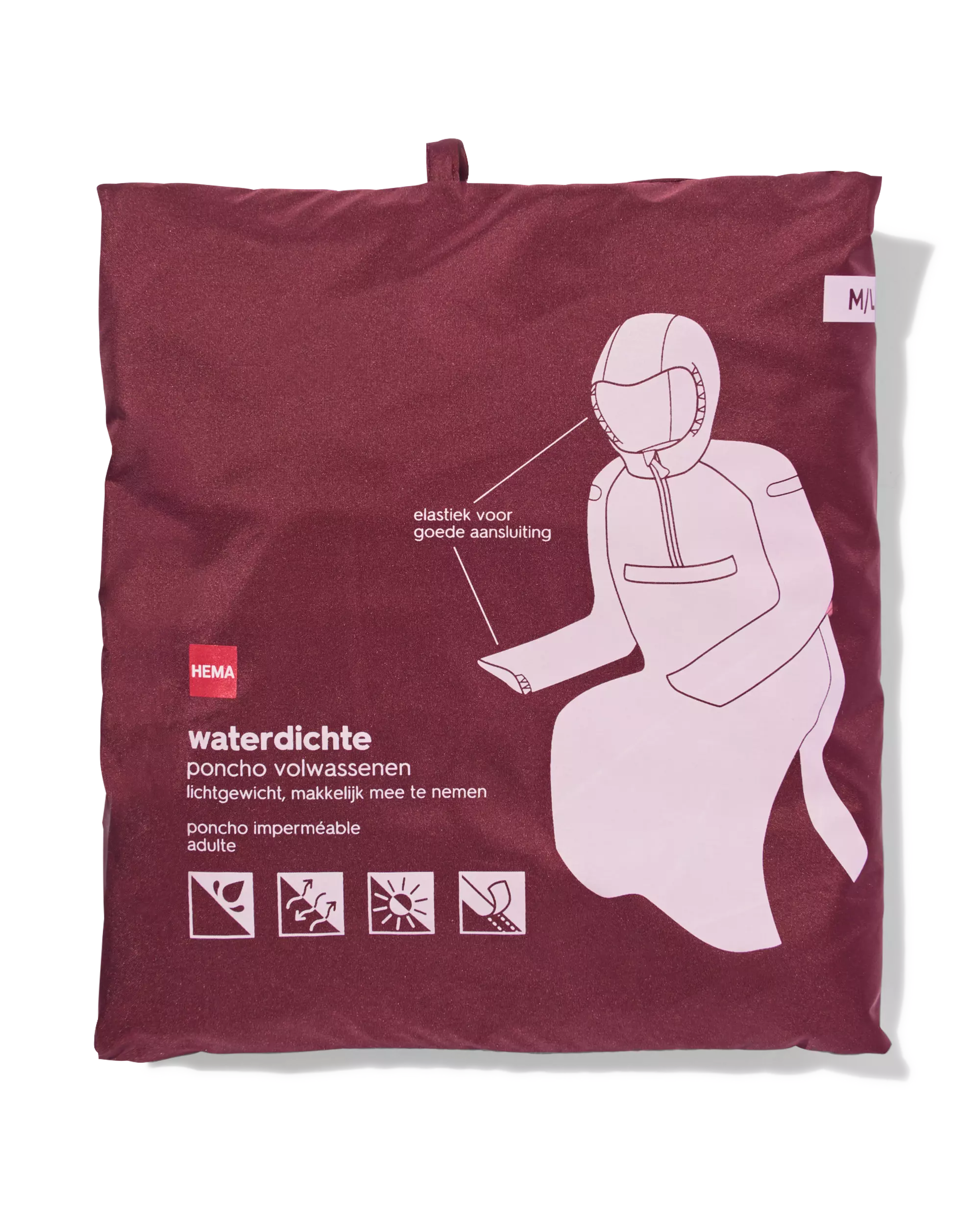 regenponcho voor volwassenen 