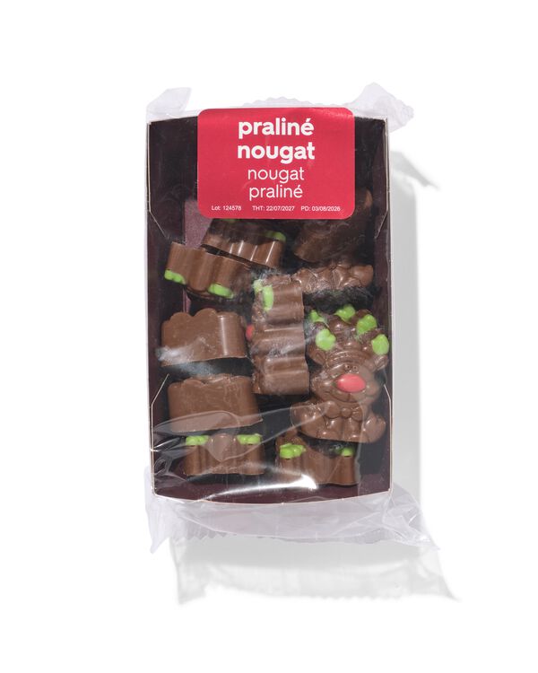 bonbon de chocolat au lait avec nougat pralin&eacute; 150 g - 24522505 - HEMA