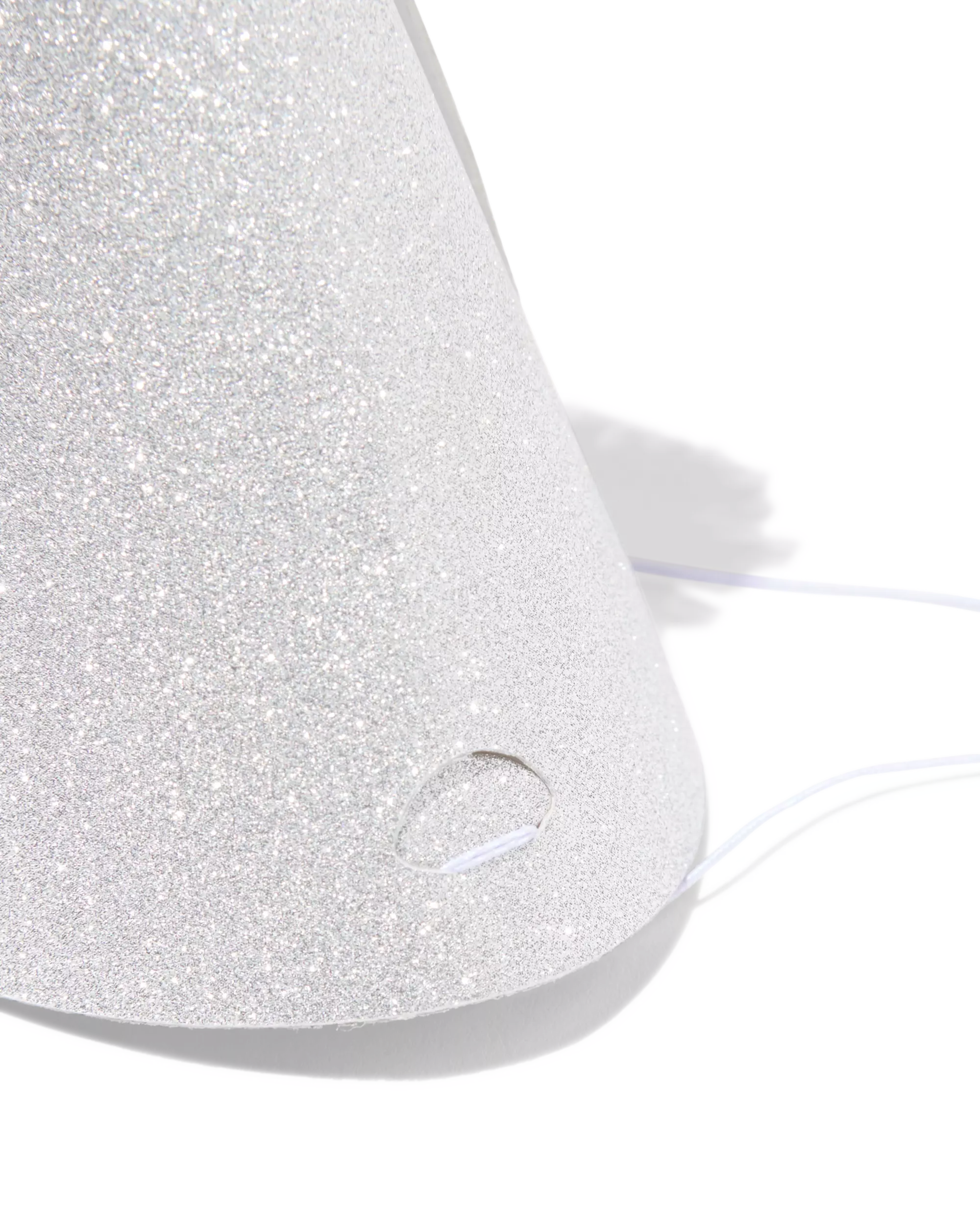feesthoedjes pompon zilver - 4 stuks