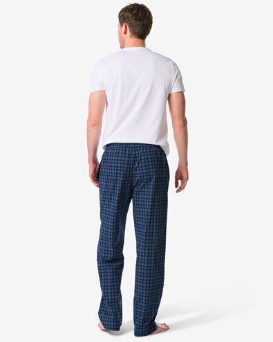 pantalon de pyjama homme coupe r&eacute;guli&egrave;re carreaux bleu fonc&eacute; - 23686110DARKBLUE - HEMA