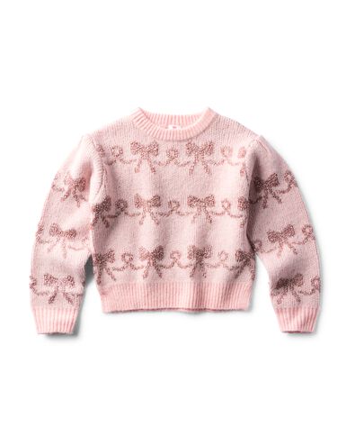 pull enfant grosse maille n&oelig;uds rose rose - 30893607PINK - HEMA