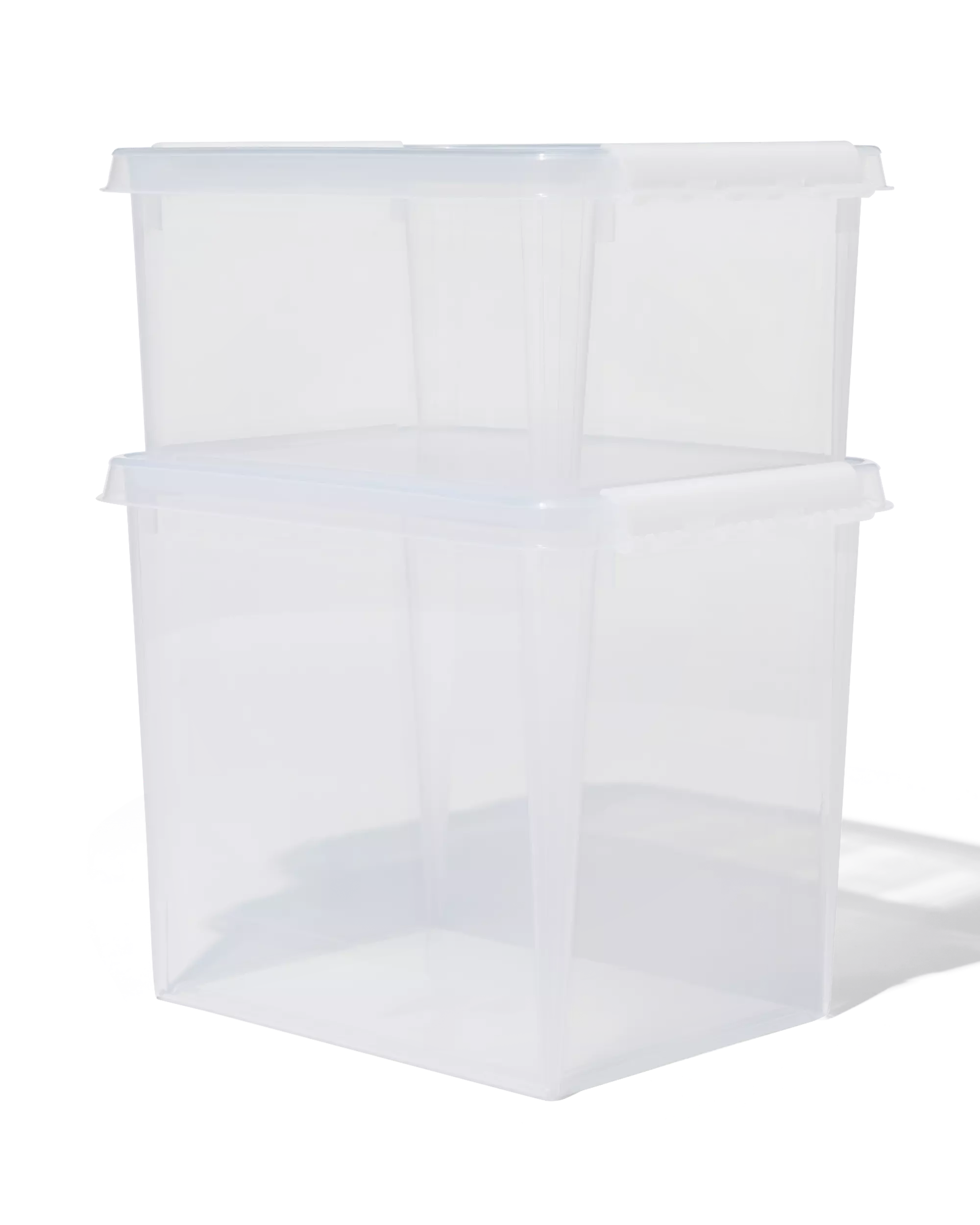 boîte de rangement 8 L Brussels transparente 34 x 25 x 16 cm