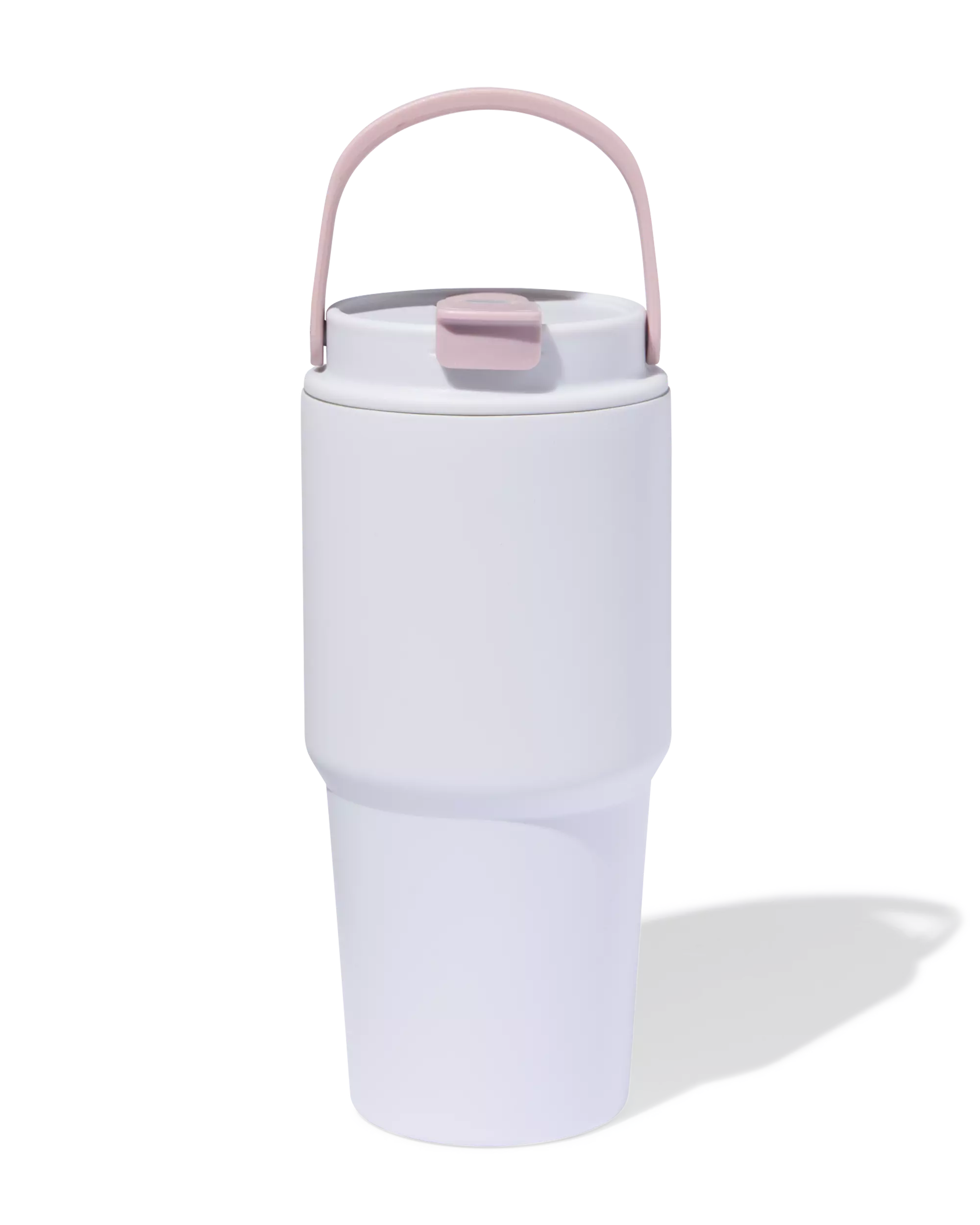 gobelet avec paille 600 ml inox lavande