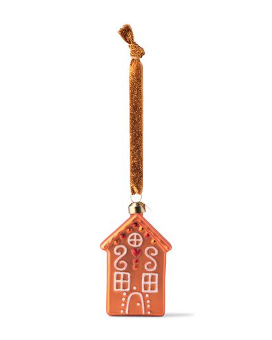 kersthanger 8.7cm glas huisje  - 25102153 - HEMA
