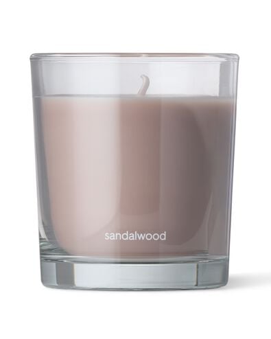 Duftkerze im Glas, ⌀ 7 &times; 8 cm, Sandelholz - 13507625 - HEMA