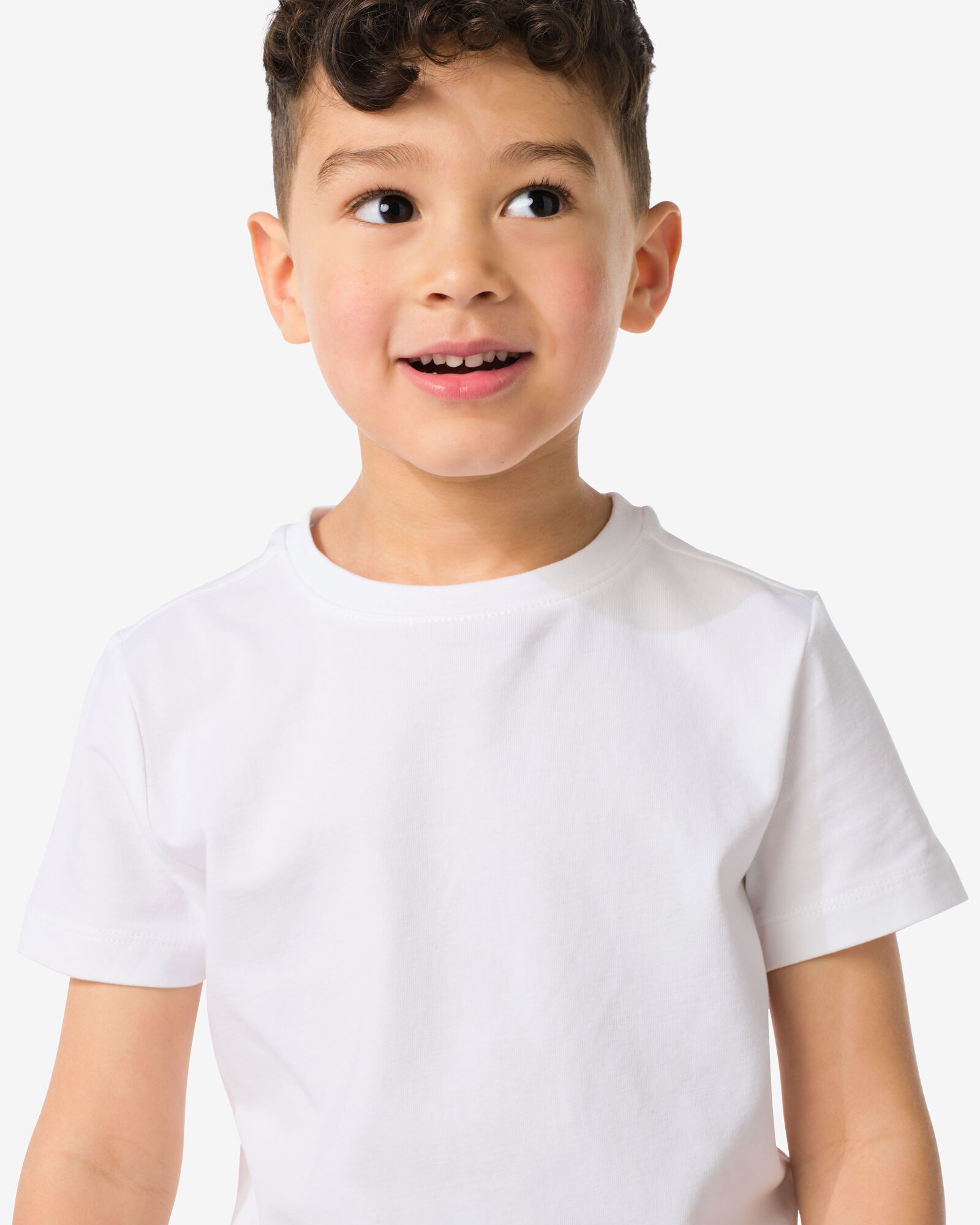 2 t-shirts pour enfant - coton bio blanc blanc - 30729401WHITE - HEMA