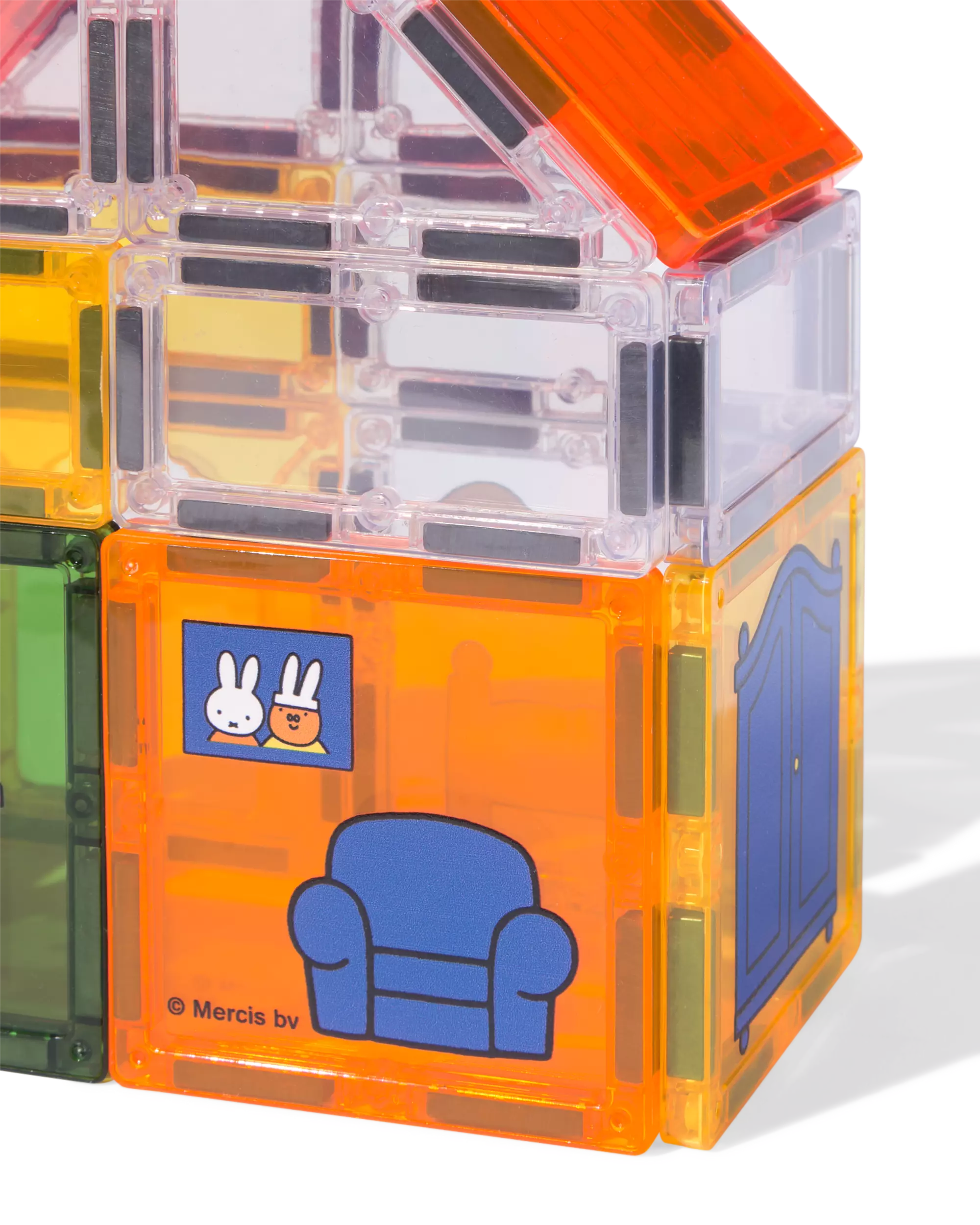 tuiles de construction magnétiques Miffy avec ses amis 52 pièces