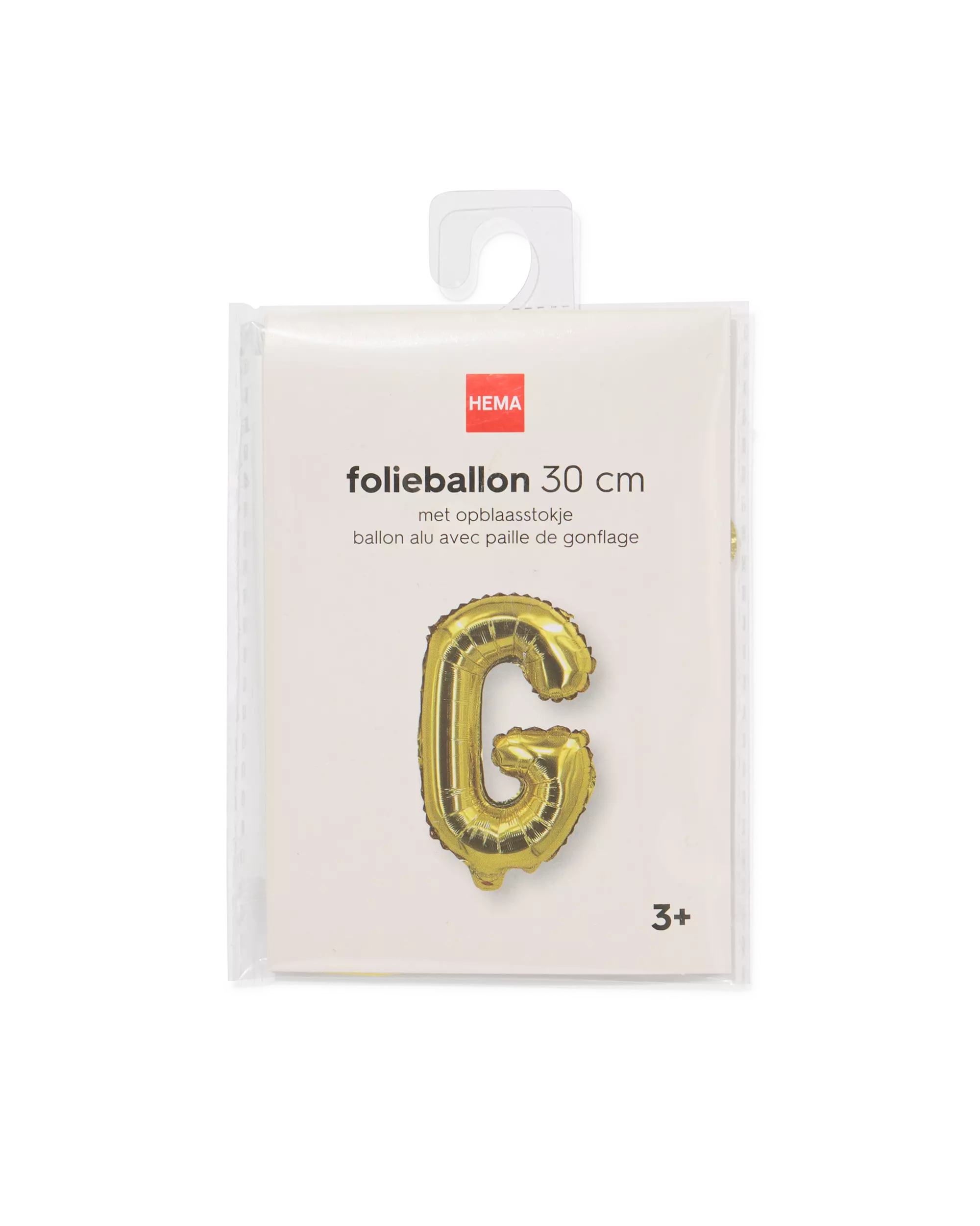ballon alu lettre G 30cm doré