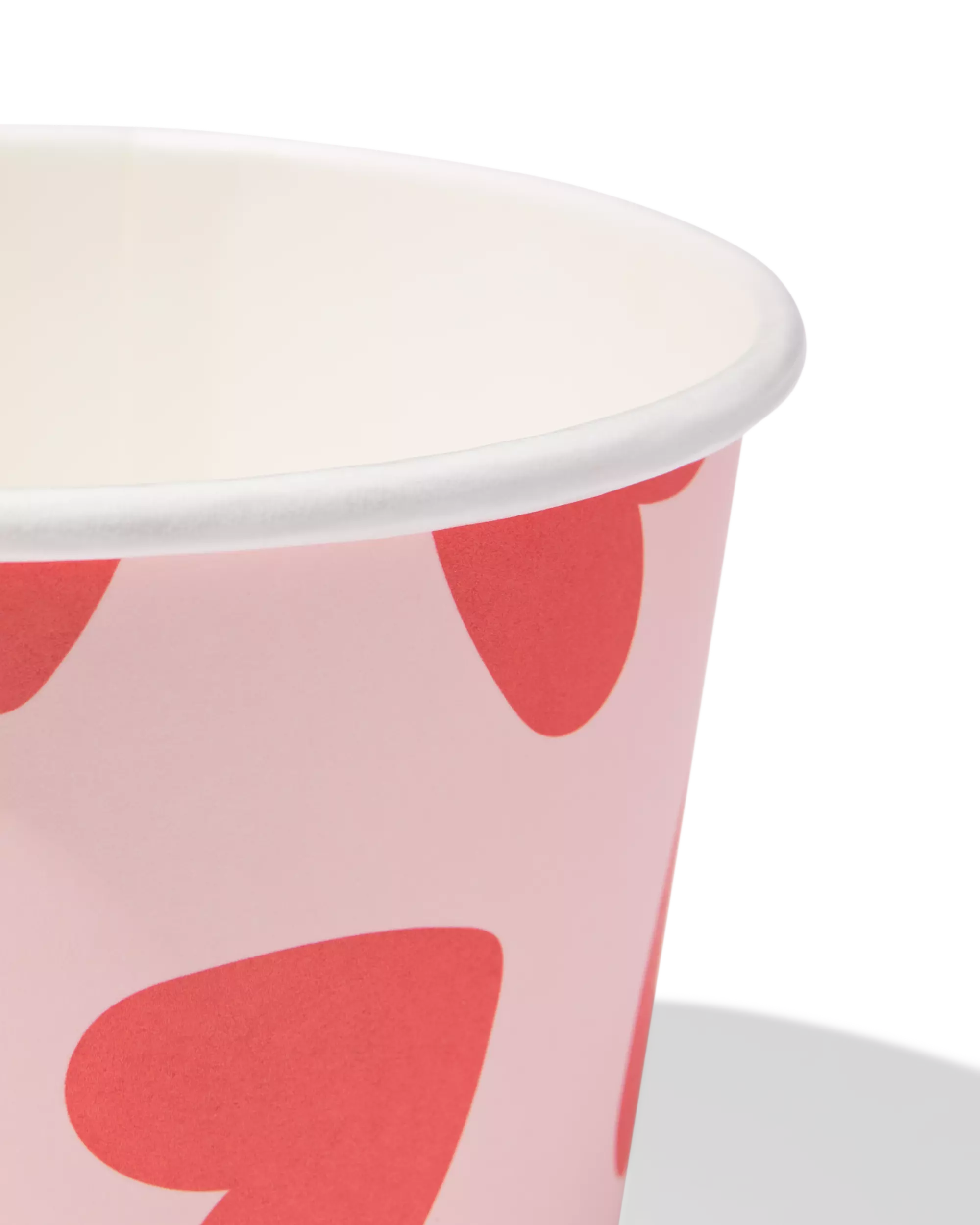 Schalen 450 ml, Papier, Herzen – 4 Stück