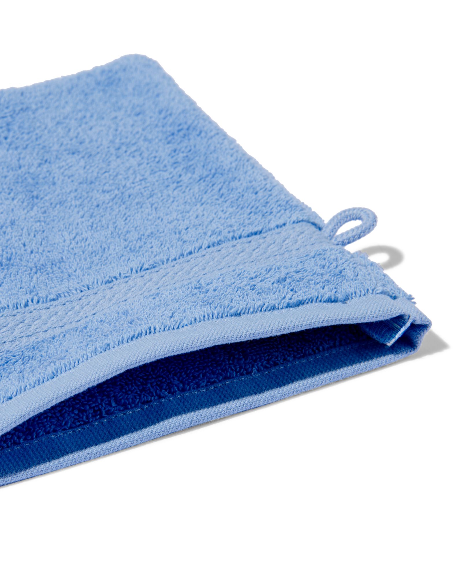 gant de toilette qualit&eacute; sup&eacute;rieure bleu vif - 5250382 - HEMA