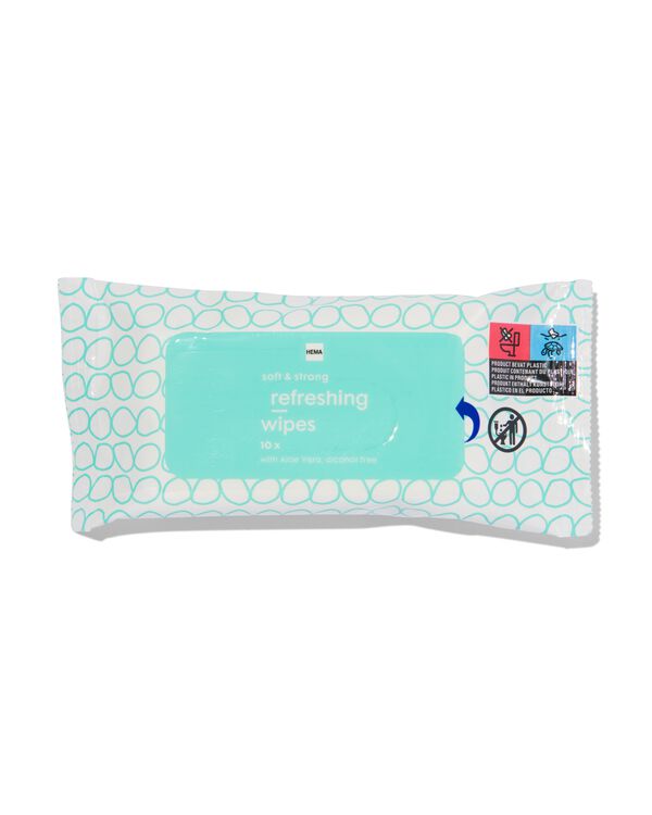 10 lingettes rafra&icirc;chissantes &agrave; emporter - 11510092 - HEMA
